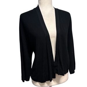 J Jill Womens Plus Size 2X Sweater Cardigan Open Front Mature Long Sleeve Jacket